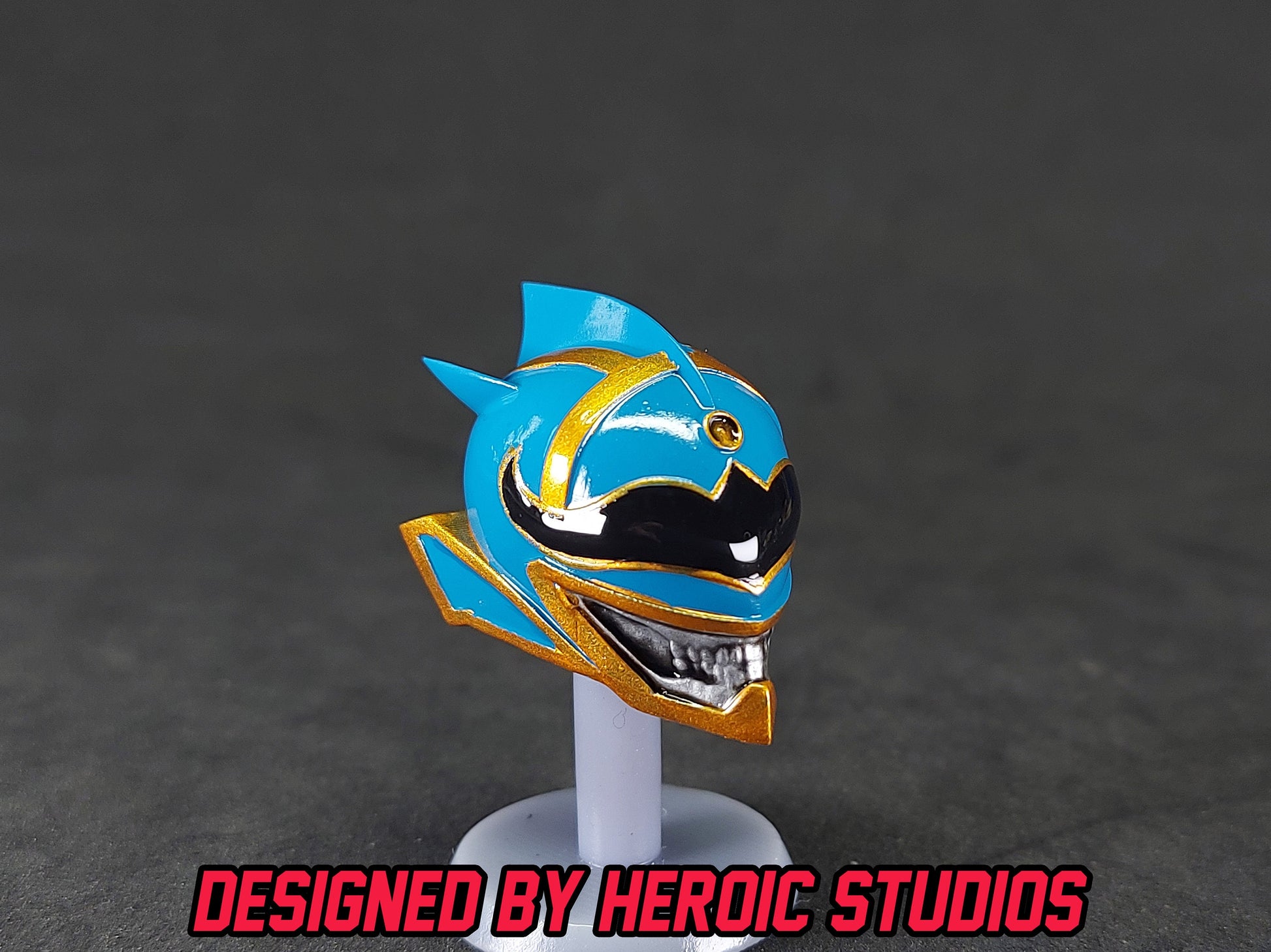 Boom Comics Power Rangers - Lightning Collection Blue Death Ranger Painted Helmet | Created by Heroic Studios