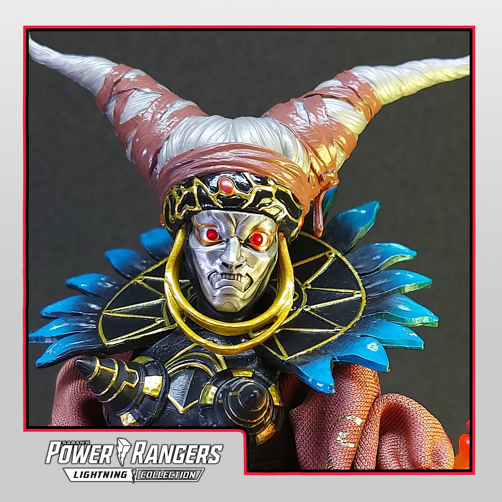 Robo Rita Repulsa Faceplate | Lightning Collection Accesory | 3D Printed | Created by Black Gorilla Armory