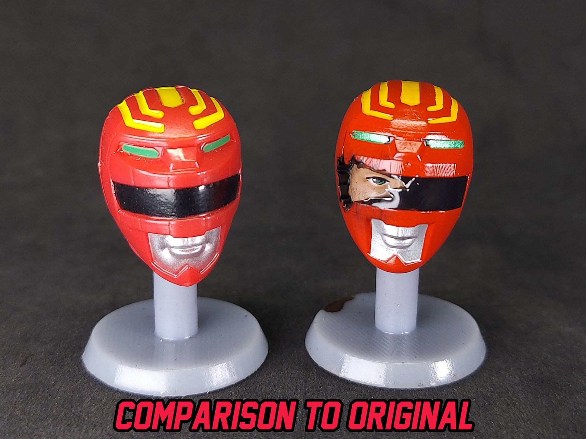 Power Rangers Lost Galaxy Damaged Red Ranger Helmet | Lightning Collection
