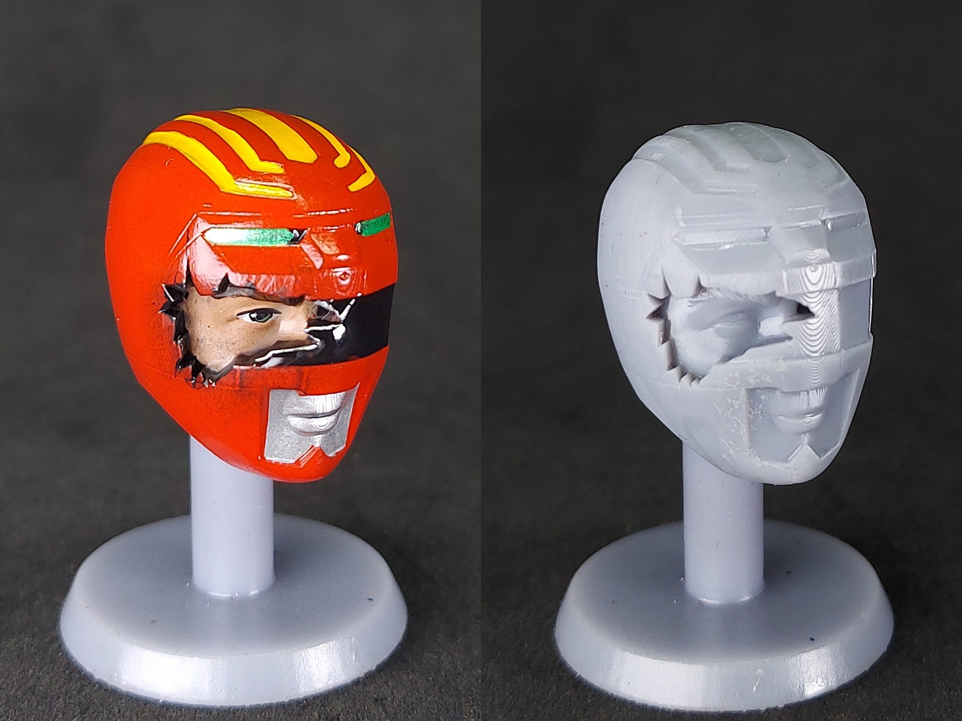 Power Rangers Lost Galaxy Damaged Red Ranger Helmet | Lightning Collection