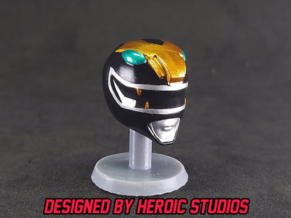 Black Lion Thunderzord Helmet | Lightning Collection Accesory | 3D Printed | Created by Heroic Studios
