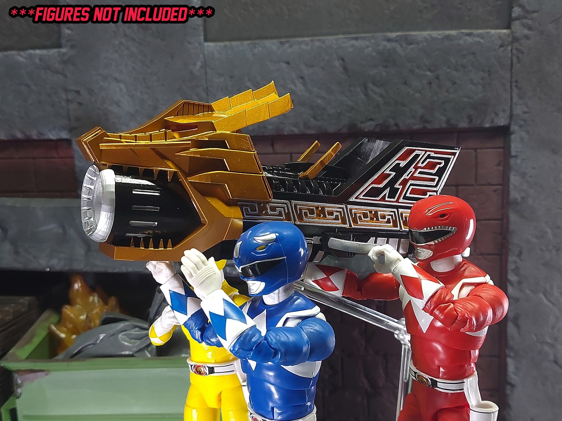 Mighty Morphin Power Rangers - Power Cannon \ DaiRanger - Super Qi-Power Bazooka | Lightning Collection Accessory Weapons