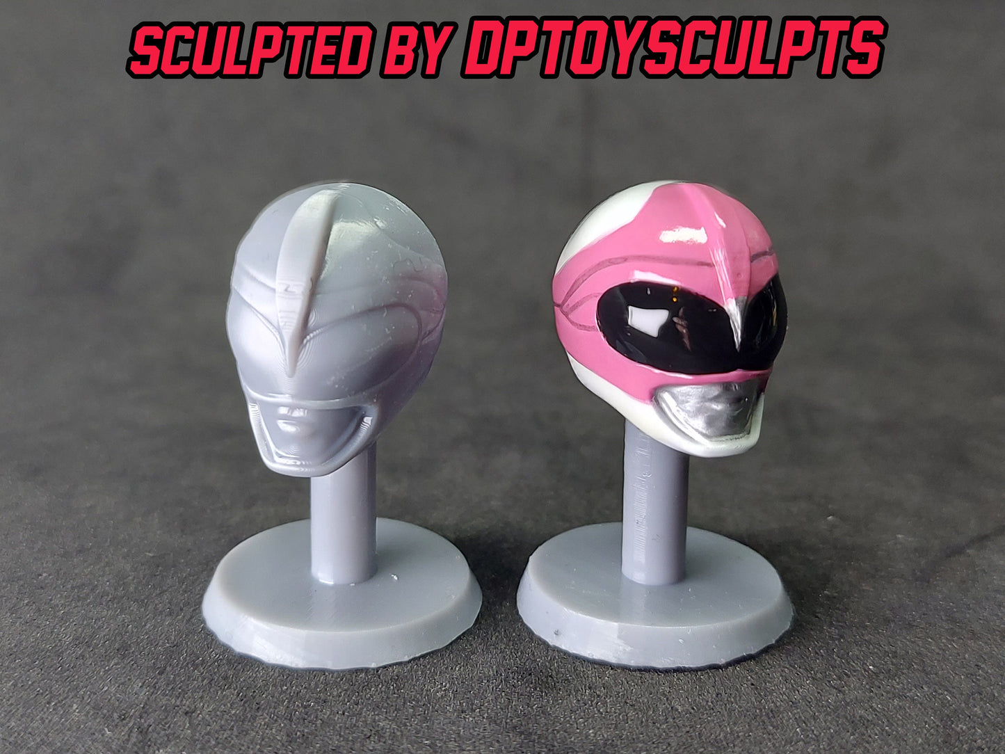 Ninjetti Pink Crane Helmet | Lightning Collection Custom | Power Rangers | 3D Printed | Created by DPToySculpts