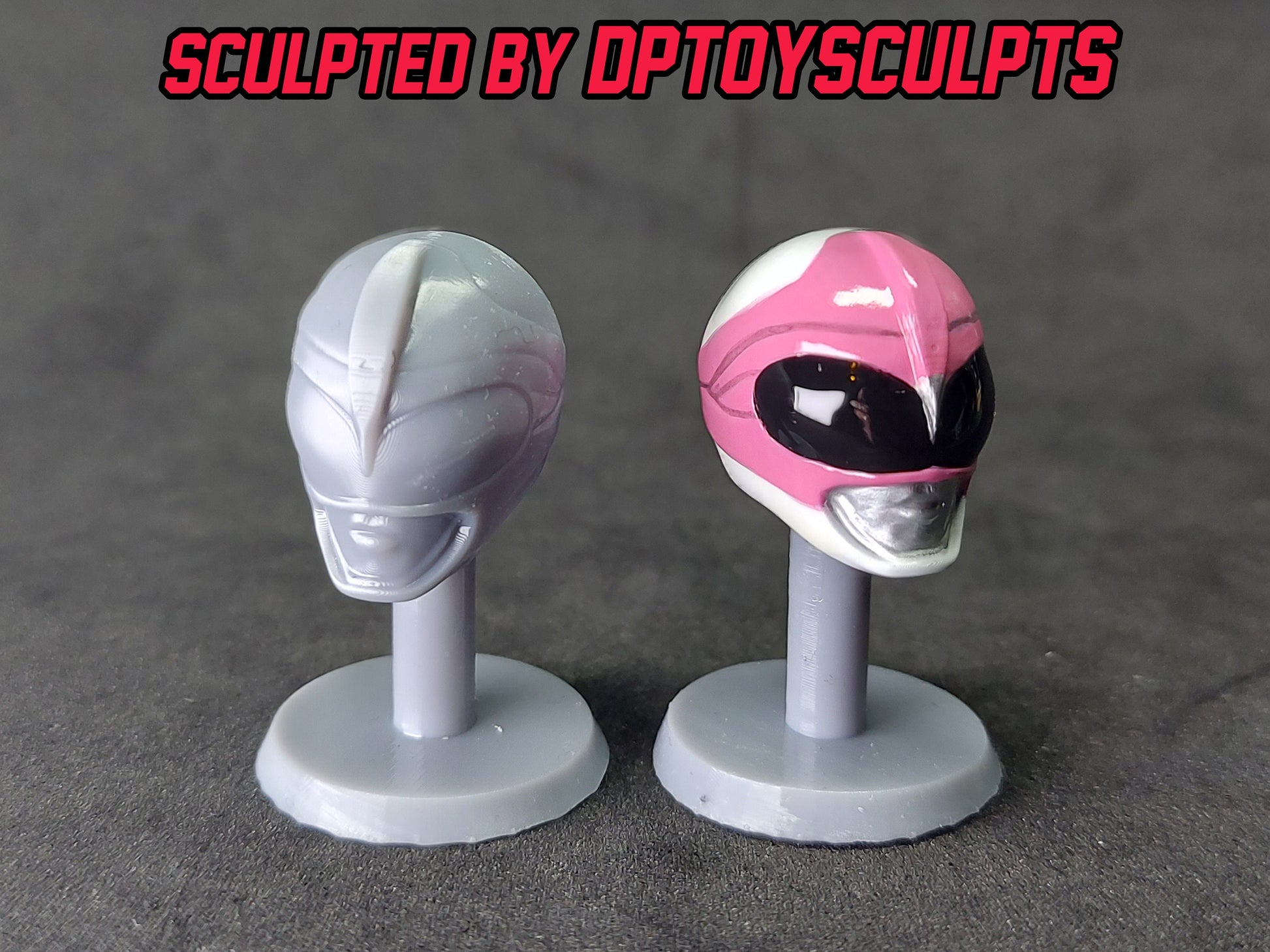 Ninjetti Pink Crane Helmet | Lightning Collection Custom | Power Rangers | 3D Printed | Created by DPToySculpts