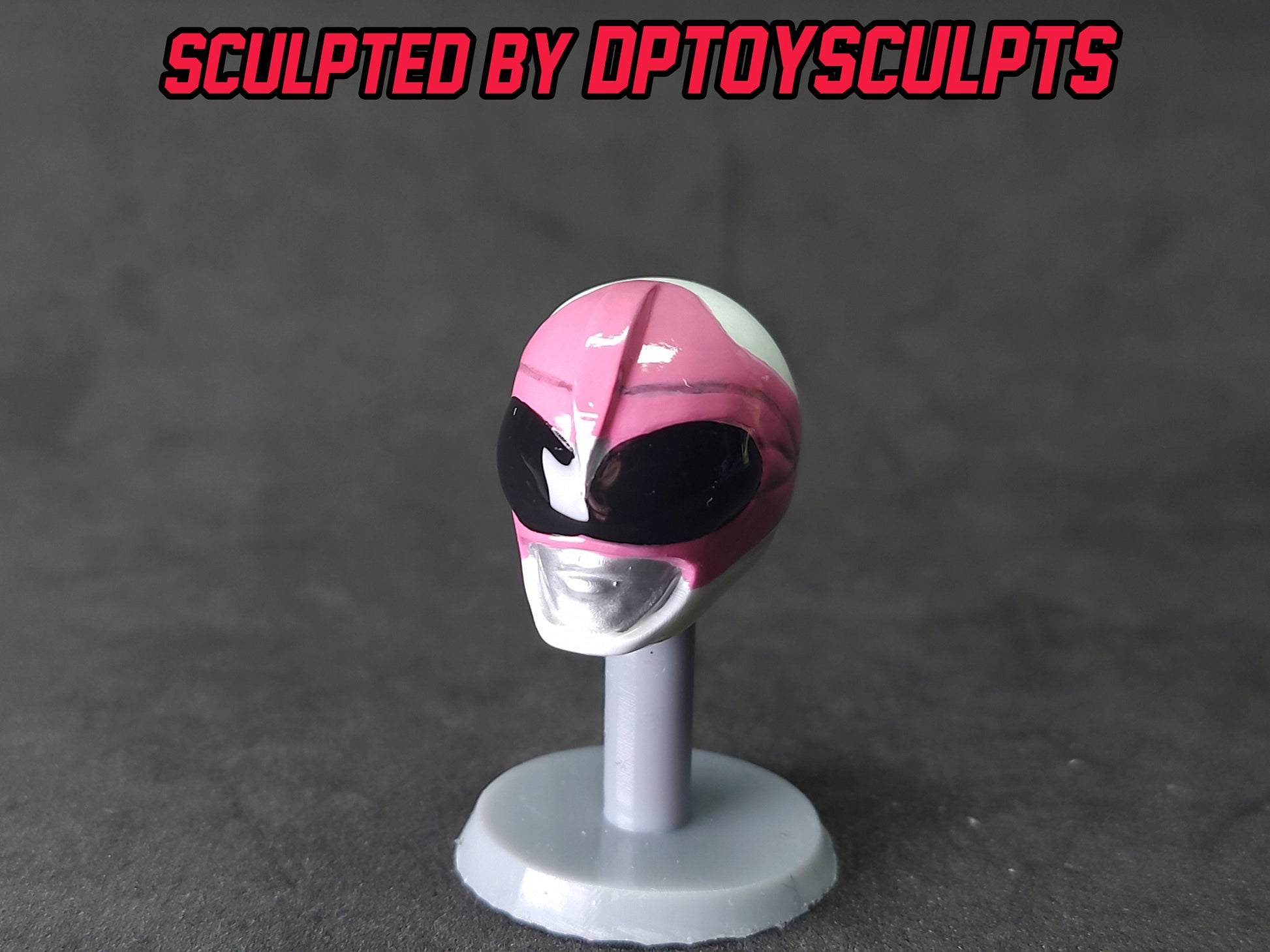 Ninjetti Pink Crane Helmet | Lightning Collection Custom | Power Rangers | 3D Printed | Created by DPToySculpts