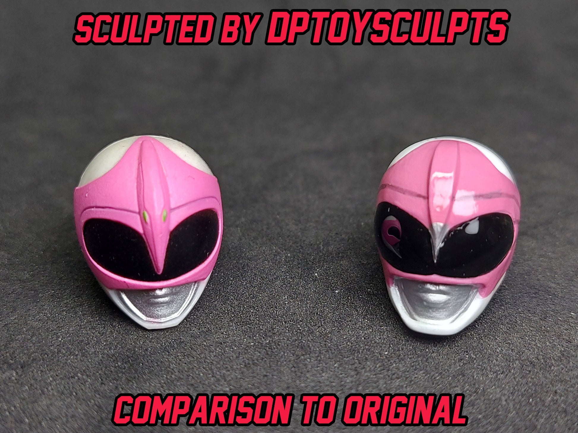 Ninjetti Pink Crane Helmet | Lightning Collection Custom | Power Rangers | 3D Printed | Created by DPToySculpts