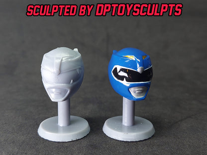 Ninjetti Blue Wolf Helmet | Lightning Collection Custom | Power Rangers | 3D Printed | Created by DPToySculpts