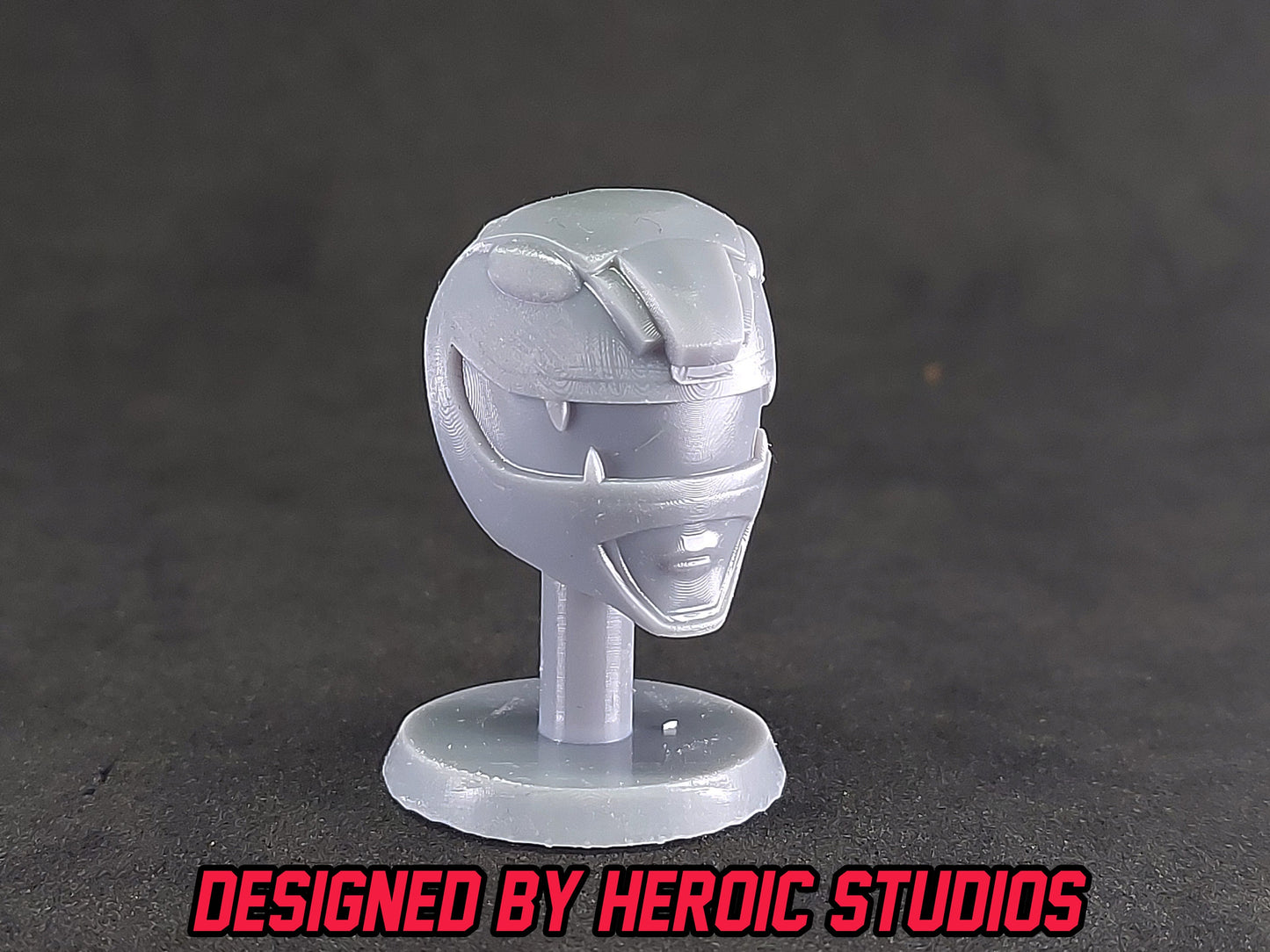 Black Lion Thunderzord Helmet | Lightning Collection Accesory | 3D Printed | Created by Heroic Studios
