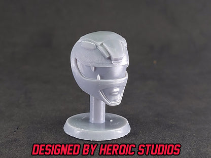 Black Lion Thunderzord Helmet | Lightning Collection Accesory | 3D Printed | Created by Heroic Studios