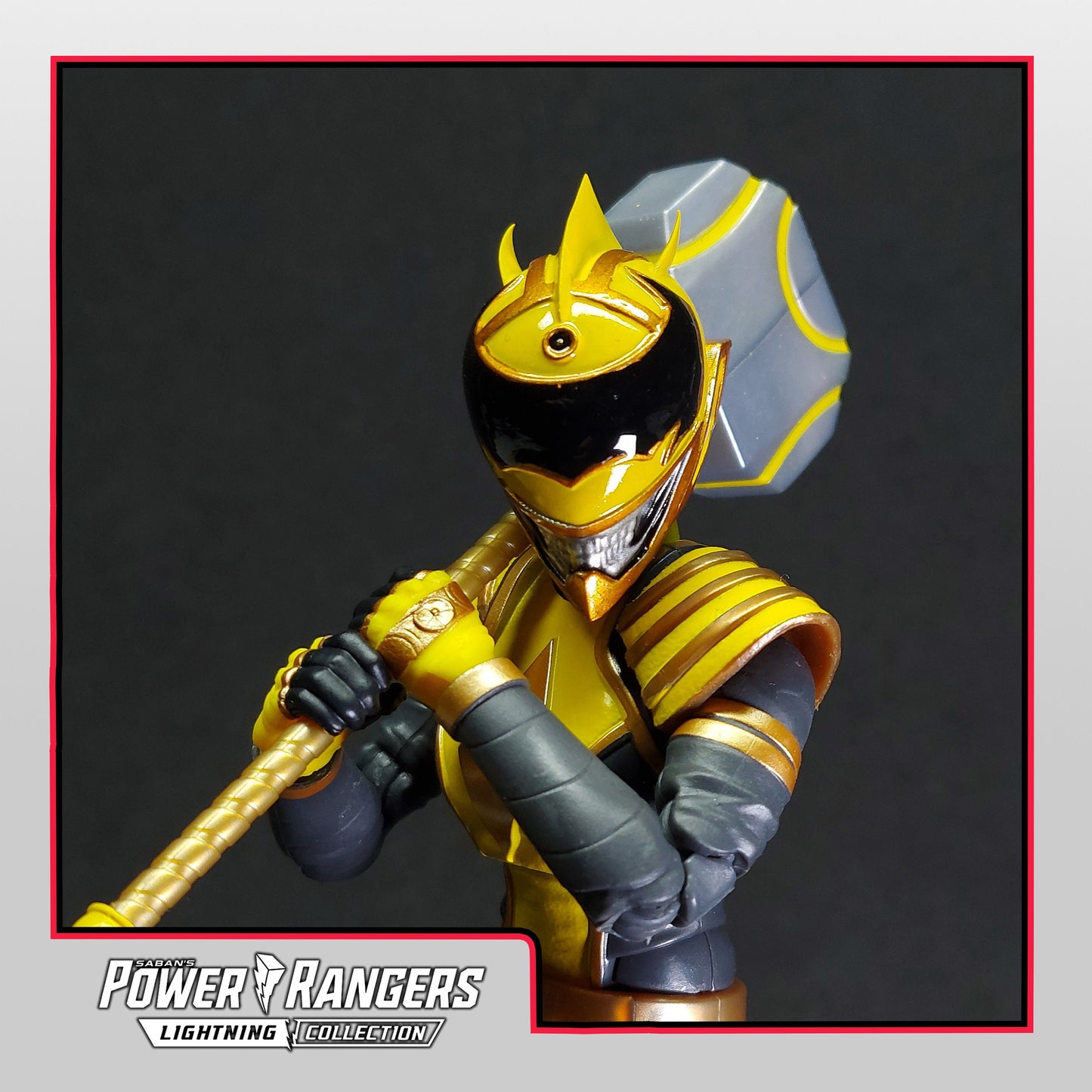 Boom Comics Power Rangers - Lightning Collection Yellow Death Ranger Painted Helmet | Created by Heroic Studios