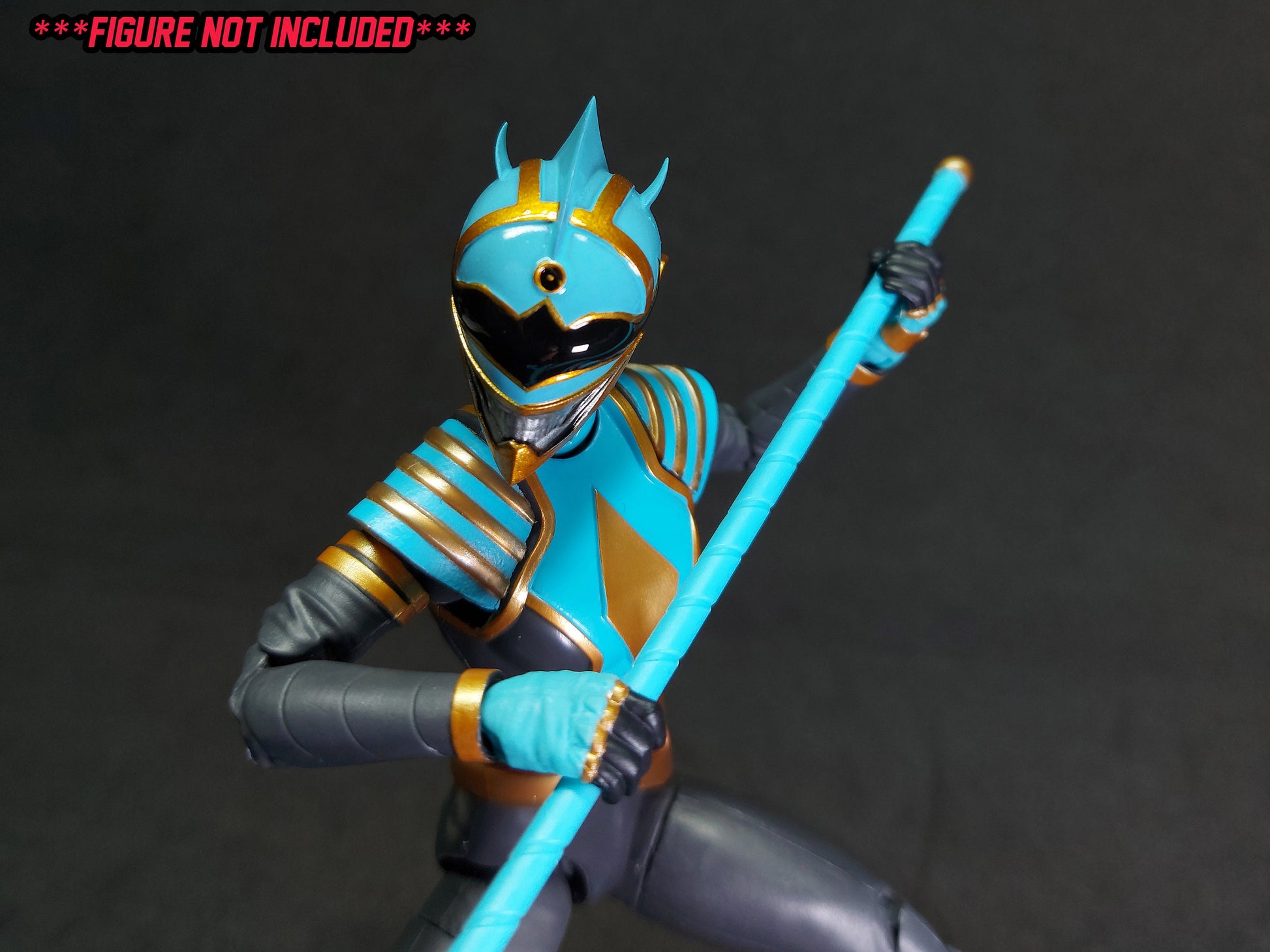 Boom Comics Power Rangers - Lightning Collection Blue Death Ranger Painted Helmet | Created by Heroic Studios