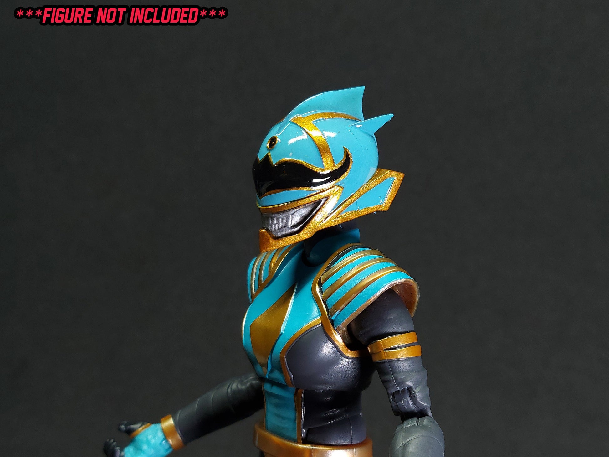 Boom Comics Power Rangers - Lightning Collection Blue Death Ranger Painted Helmet | Created by Heroic Studios