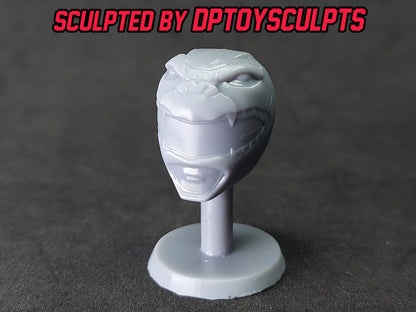 Ninjetti Red Ape Helmet | Lightning Collection Custom | Power Rangers | 3D Printed | Created by DPToySculpts