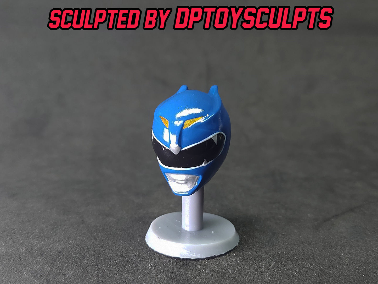 Ninjetti Blue Wolf Helmet | Lightning Collection Custom | Power Rangers | 3D Printed | Created by DPToySculpts
