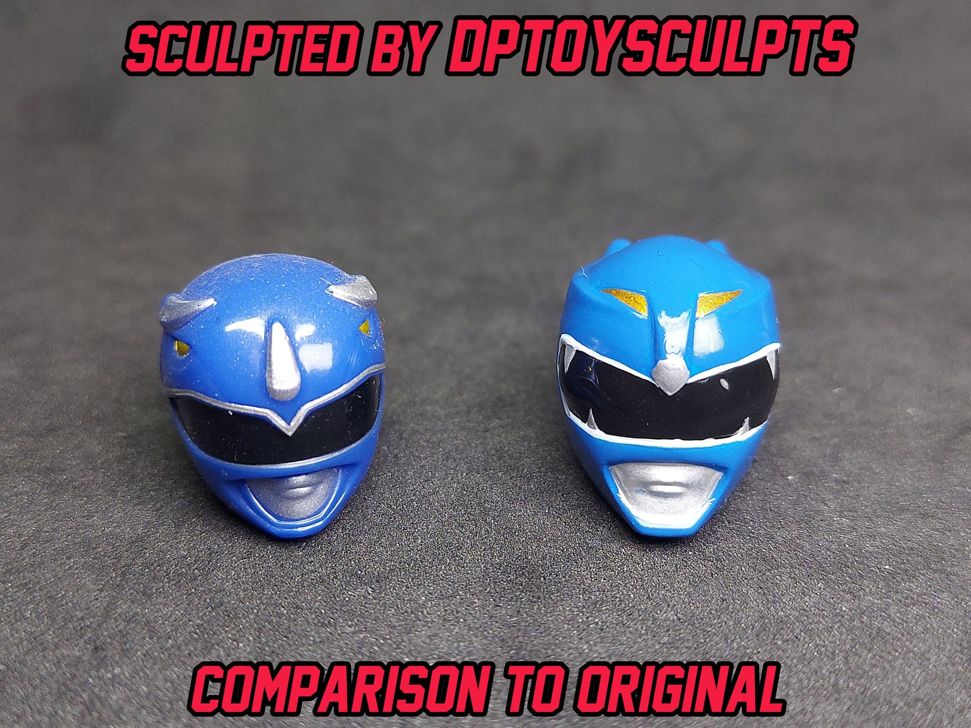 Ninjetti Blue Wolf Helmet | Lightning Collection Custom | Power Rangers | 3D Printed | Created by DPToySculpts