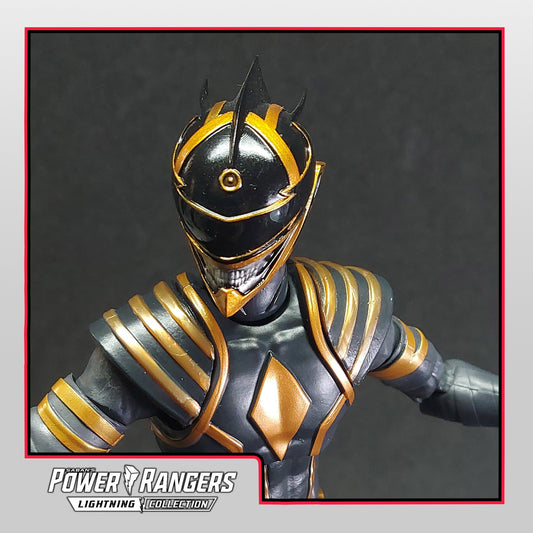 Boom Comics Power Rangers - Lightning Collection Black Death Ranger Painted Helmet | Created by Heroic Studios