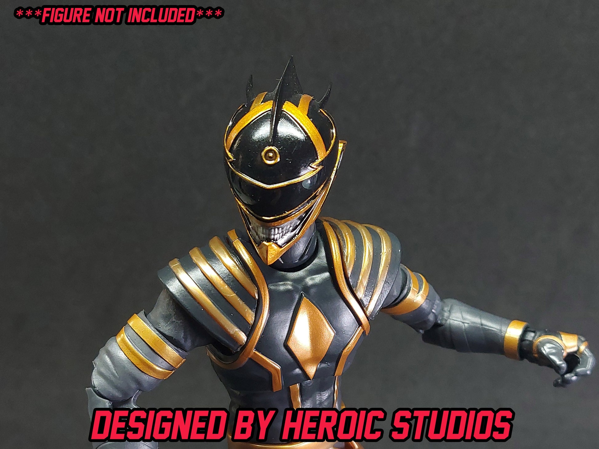 Boom Comics Power Rangers - Lightning Collection Black Death Ranger Painted Helmet | Created by Heroic Studios