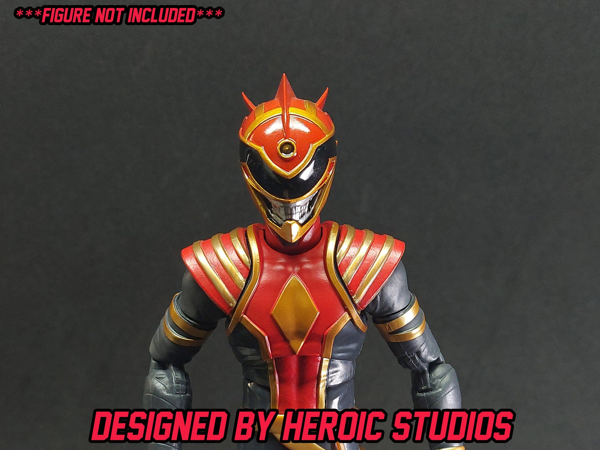 Boom Comics Power Rangers - Lightning Collection Red Death Ranger Painted Helmet | Created by Heroic Studios