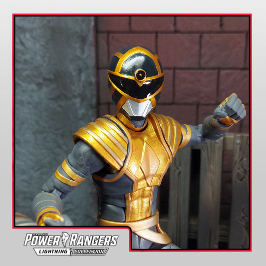 Boom Comics Power Rangers - Lightning Collection Gold Omega Ranger Painted Helmet