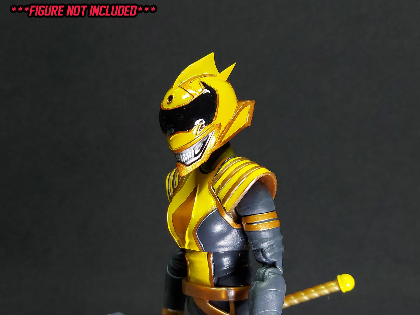 Boom Comics Power Rangers - Lightning Collection Yellow Death Ranger Painted Helmet | Created by Heroic Studios