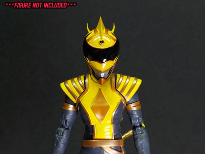 Boom Comics Power Rangers - Lightning Collection Yellow Death Ranger Painted Helmet | Created by Heroic Studios