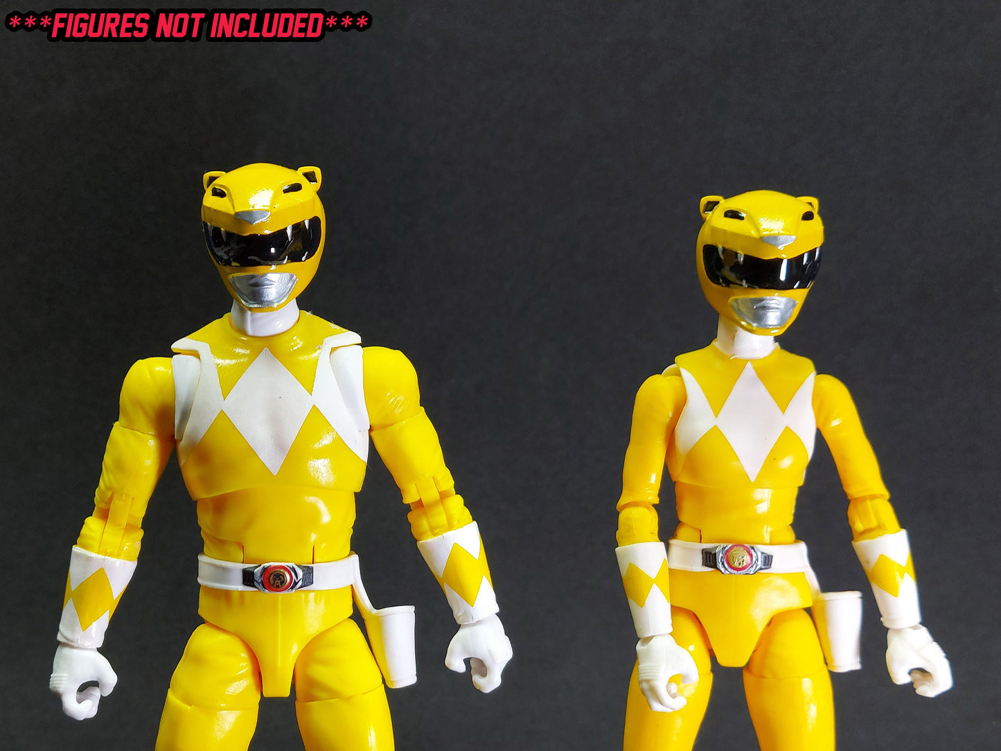 Ninjetti Yellow Bear Helmet | Lightning Collection Custom | Power Rangers | 3D Printed | Created by DPToySculpts