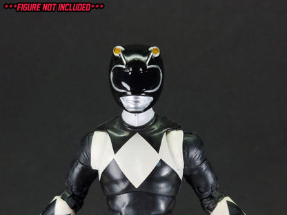 Ninjetti Black Frog Helmet | Lightning Collection Custom | Power Rangers | 3D Printed | Created by DPToySculpts