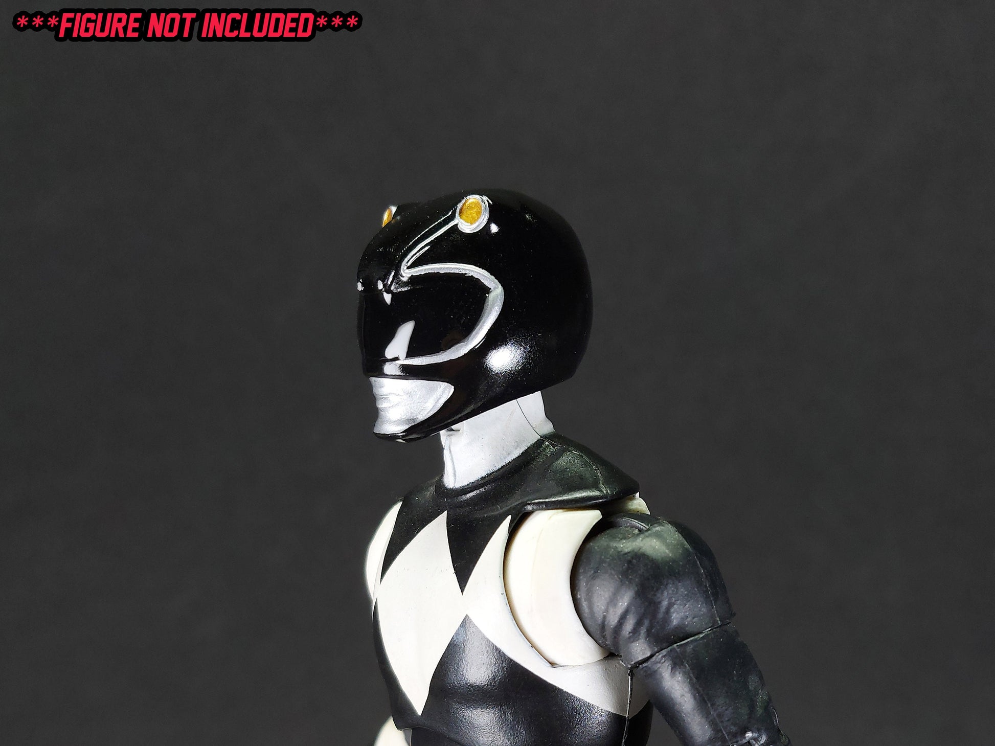 Ninjetti Black Frog Helmet | Lightning Collection Custom | Power Rangers | 3D Printed | Created by DPToySculpts