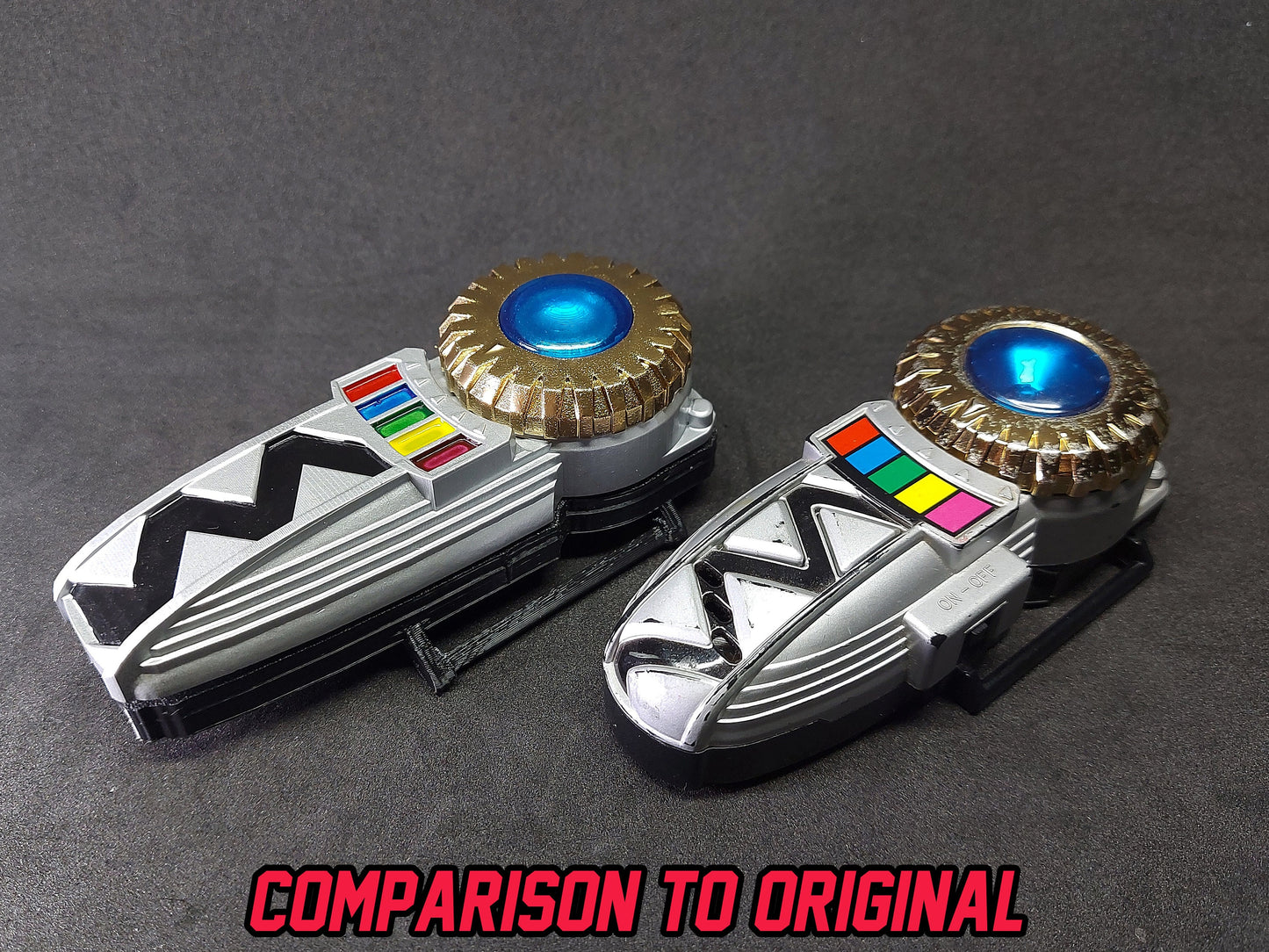 3D Printed & Painted Power Rangers Transmorpher / Gingaman Ginga Braces | Display Prop