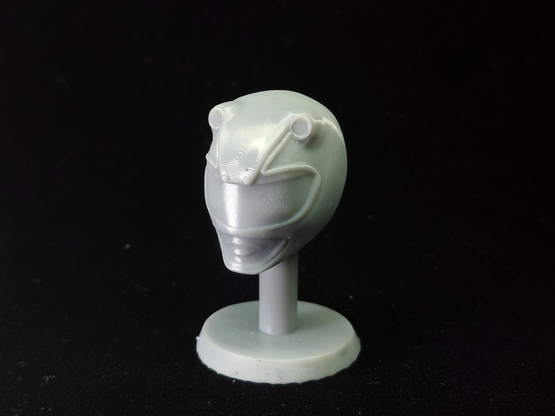 Ninjetti Black Frog Helmet | Lightning Collection Custom | Power Rangers | 3D Printed | Created by DPToySculpts