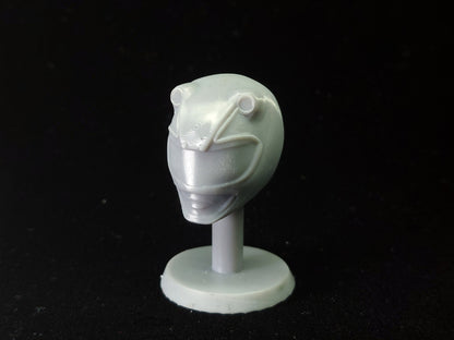 Ninjetti Black Frog Helmet | Lightning Collection Custom | Power Rangers | 3D Printed | Created by DPToySculpts