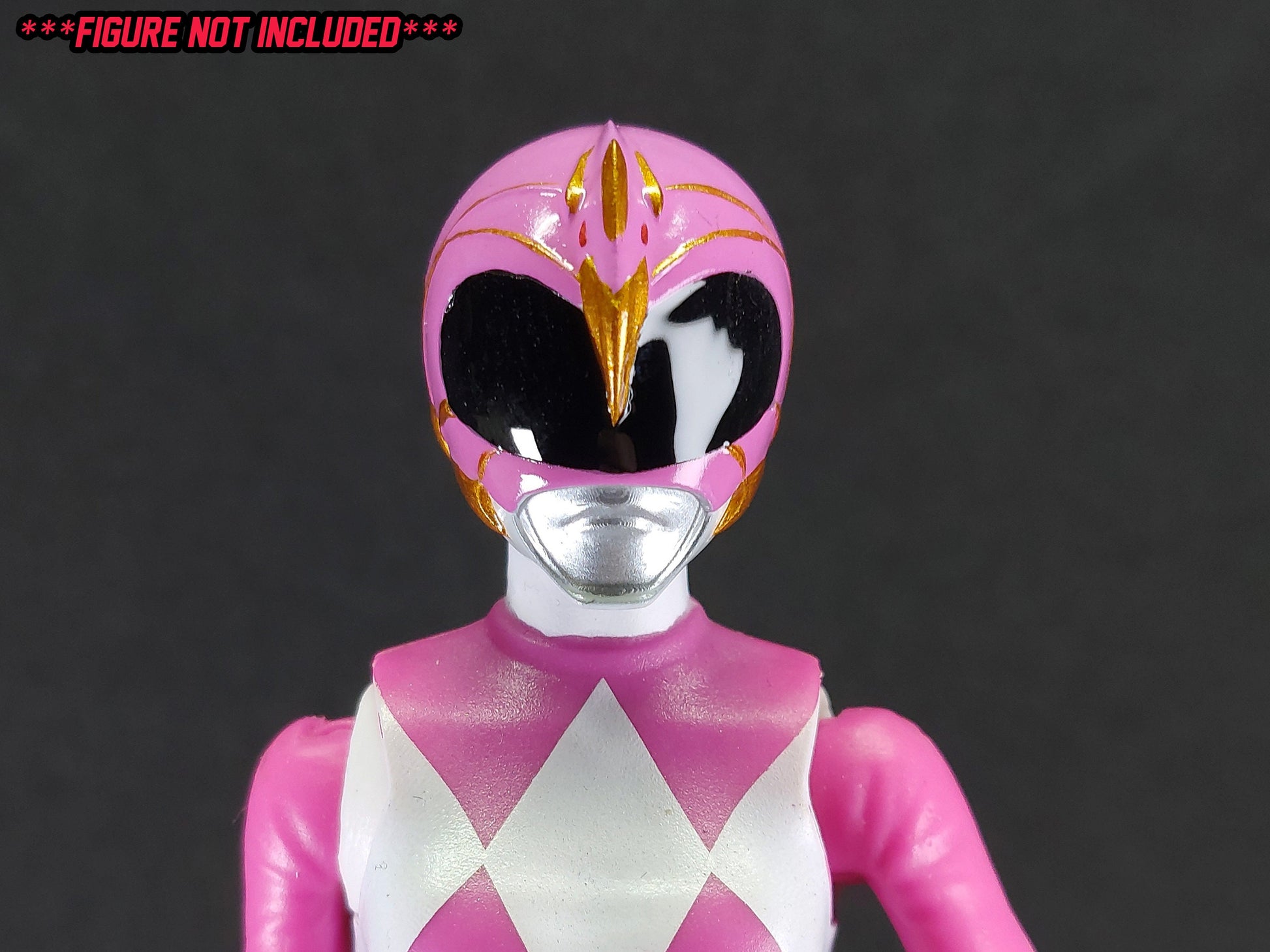 Pink Firebird Thunderzord Helmet | Lightning Collection Accesory | 3D Printed | Created by Heroic Studios