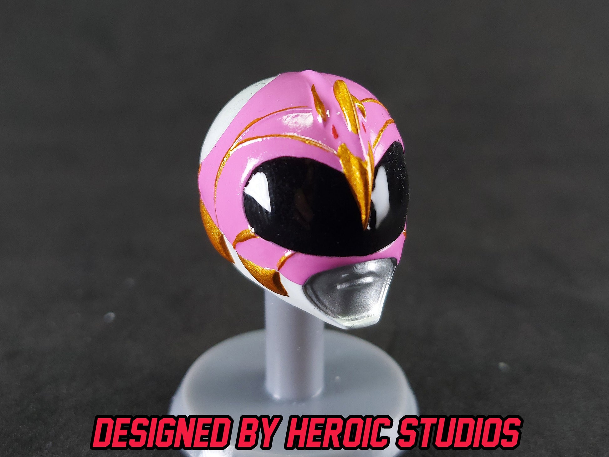 Pink Firebird Thunderzord Helmet | Lightning Collection Accesory | 3D Printed | Created by Heroic Studios