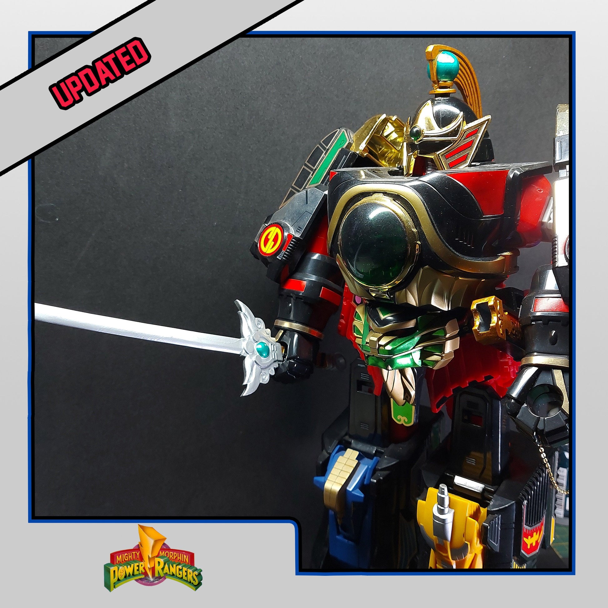 Mighty Morphin Power Rangers Deluxe Thunderzord 3D Printed Replacement Parts | Upgrades [1994]