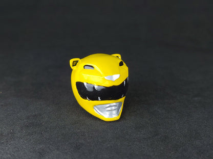 Ninjetti Yellow Bear Helmet | Lightning Collection Custom | Power Rangers | 3D Printed | Created by DPToySculpts