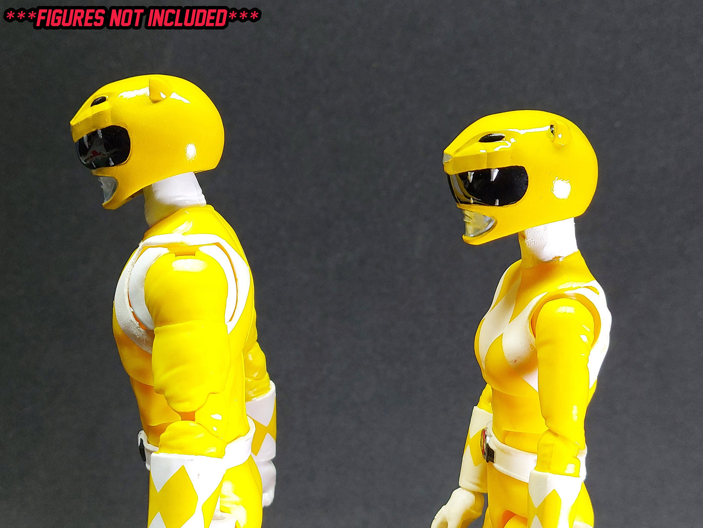 Ninjetti Yellow Bear Helmet | Lightning Collection Custom | Power Rangers | 3D Printed | Created by DPToySculpts