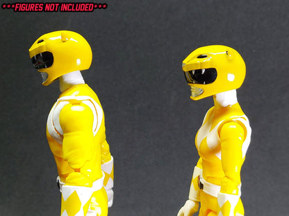 Ninjetti Yellow Bear Helmet | Lightning Collection Custom | Power Rangers | 3D Printed | Created by DPToySculpts