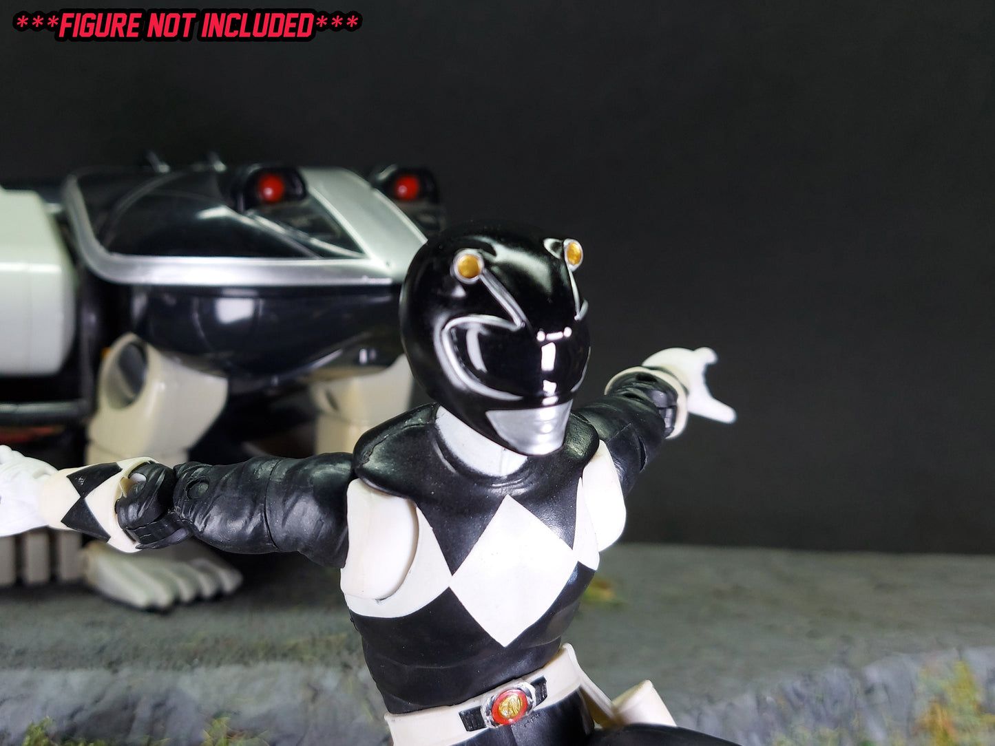 Ninjetti Black Frog Helmet | Lightning Collection Custom | Power Rangers | 3D Printed | Created by DPToySculpts