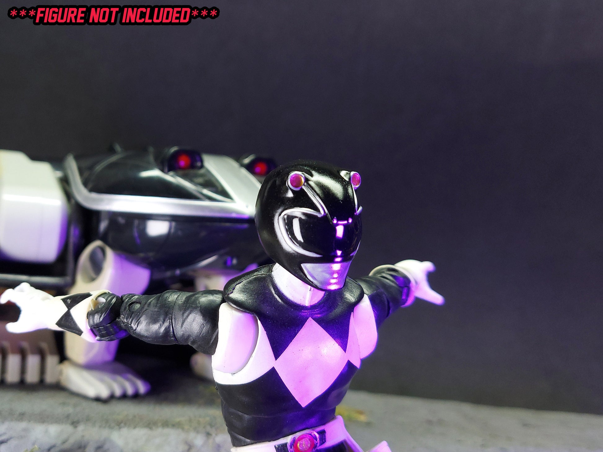 Ninjetti Black Frog Helmet | Lightning Collection Custom | Power Rangers | 3D Printed | Created by DPToySculpts