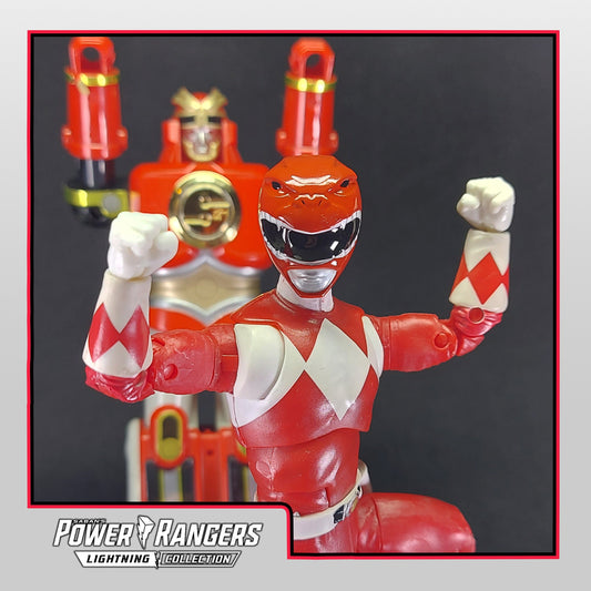 Ninjetti Red Ape Helmet | Lightning Collection Custom | Power Rangers | 3D Printed | Created by DPToySculpts