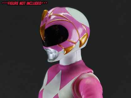 Pink Firebird Thunderzord Helmet | Lightning Collection Accesory | 3D Printed | Created by Heroic Studios