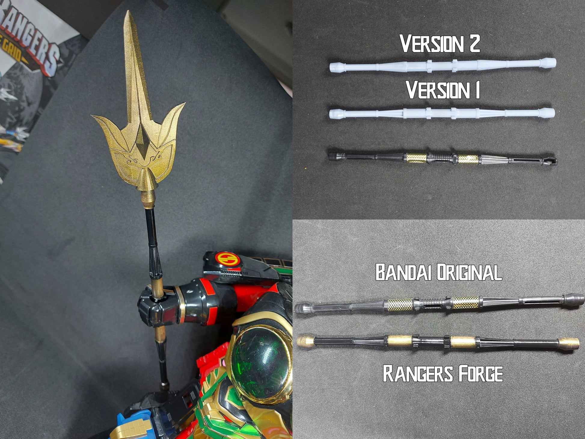 Mighty Morphin Power Rangers Deluxe Thunderzord 3D Printed Replacement Parts | Upgrades [1994]