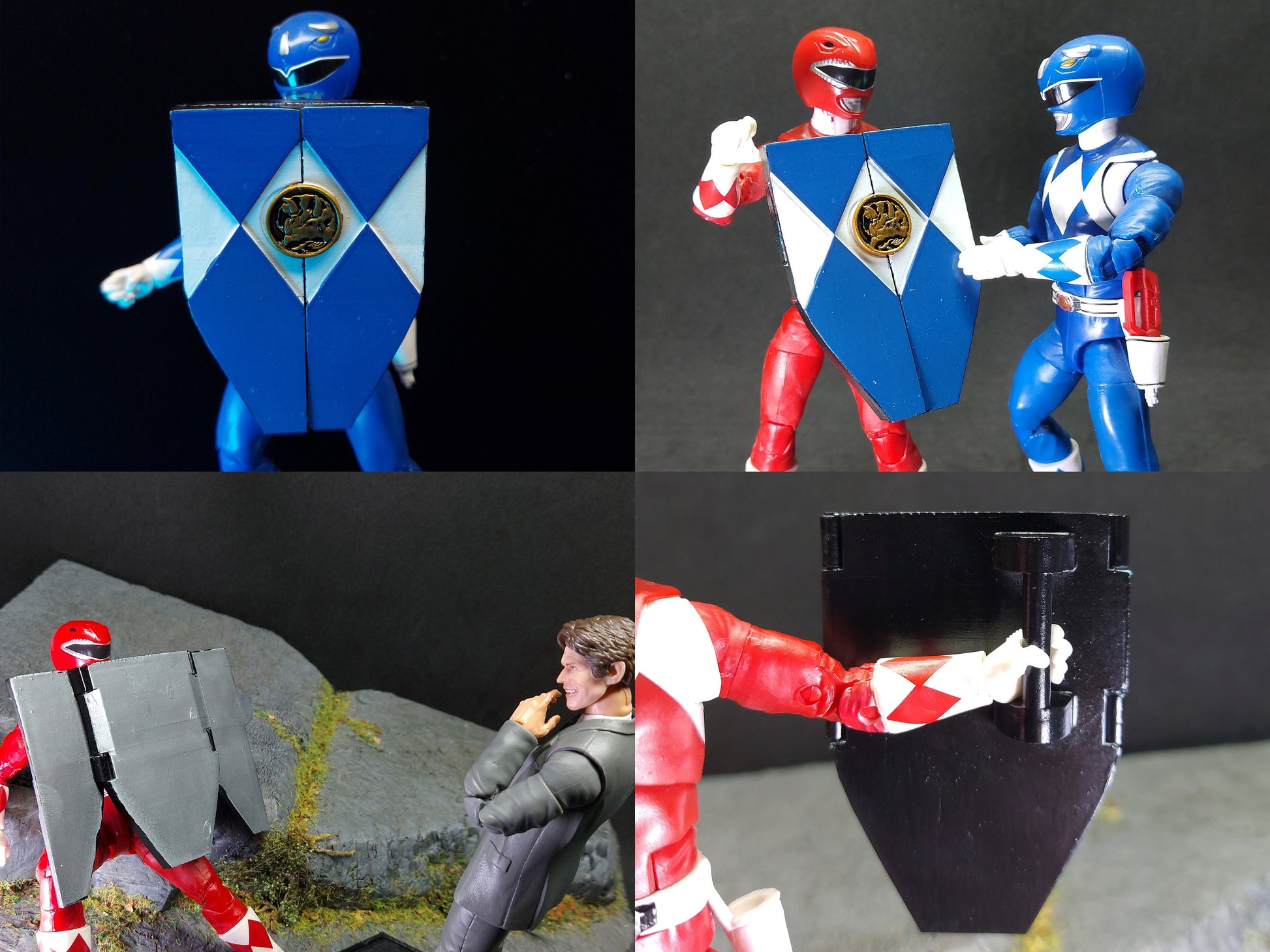 Mighty Morphin Power Rangers Mirror Shield | Lightning Collection Accessories