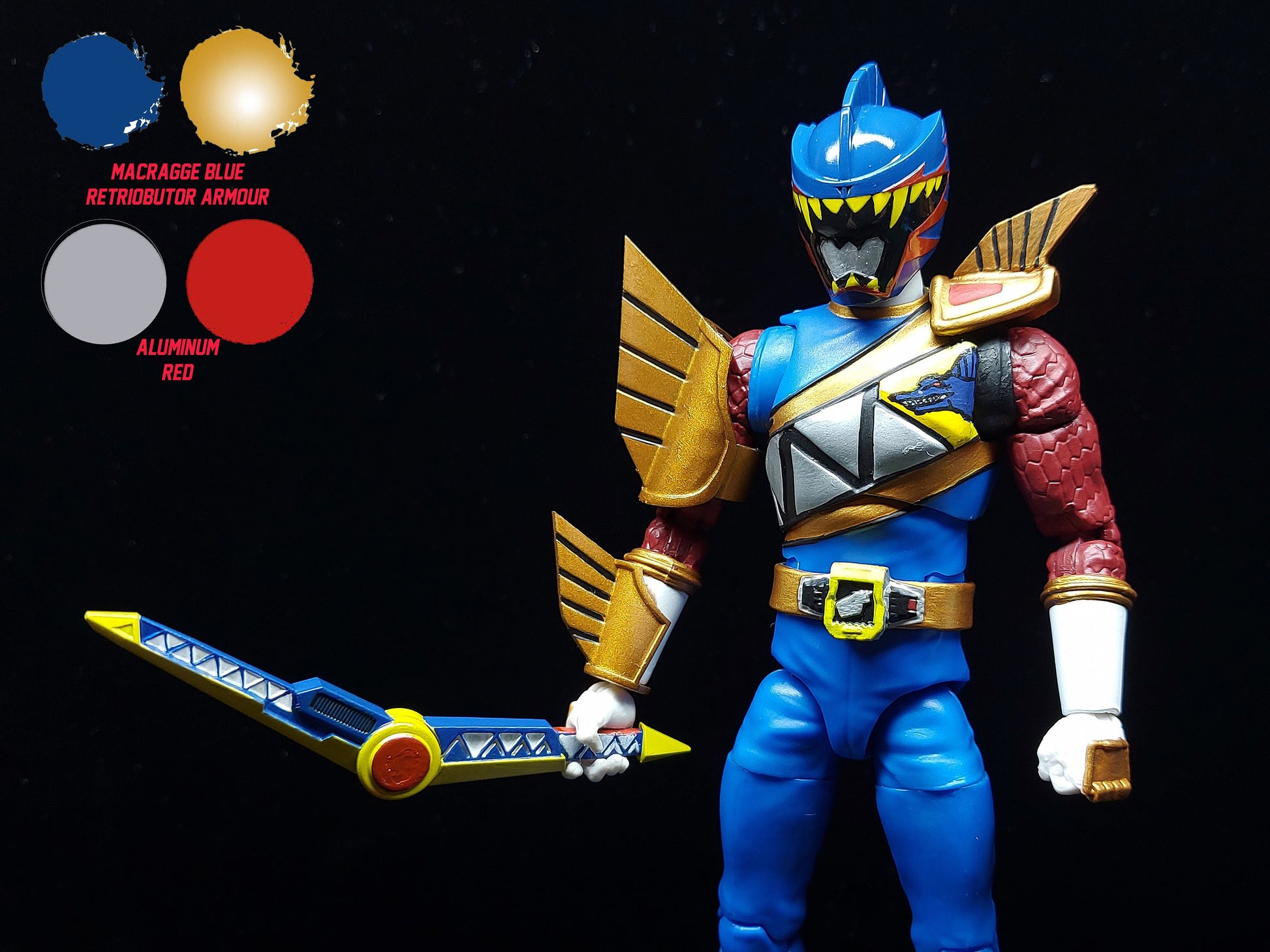 Power Rangers Dino Charge Dark Ranger | Talon Ranger Conversion Kit | Lightning Collection Accessories