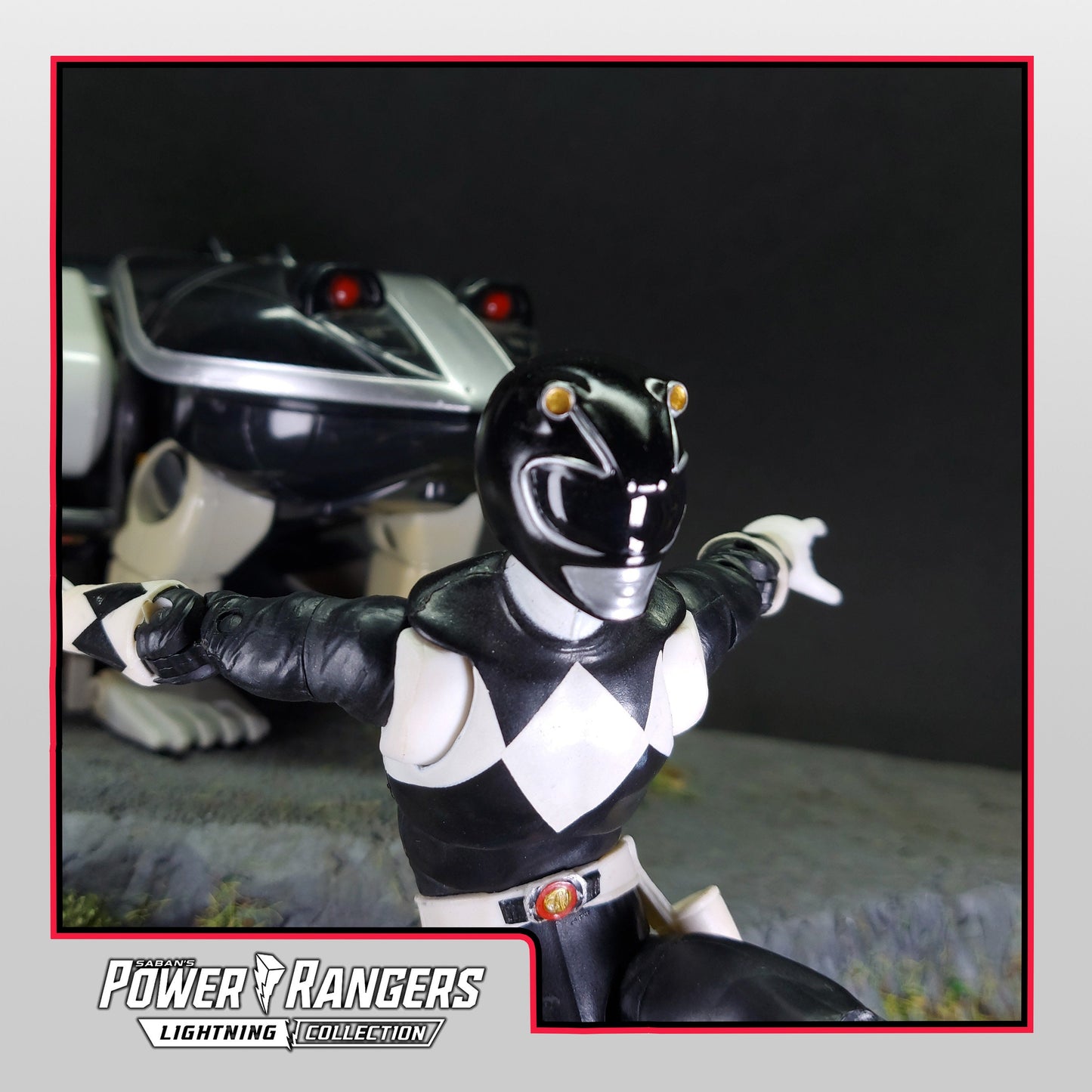 Ninjetti Black Frog Helmet | Lightning Collection Custom | Power Rangers | 3D Printed | Created by DPToySculpts