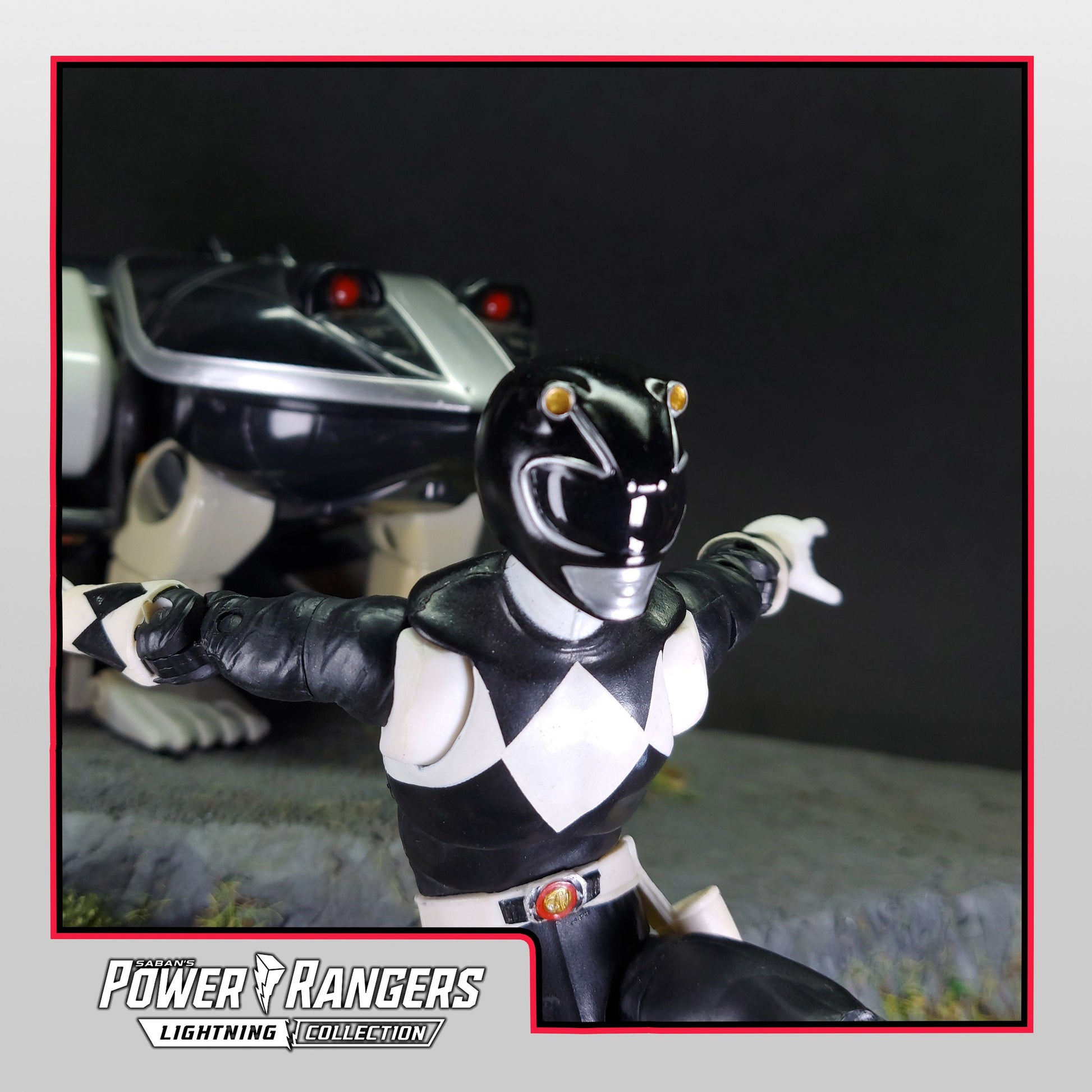 Ninjetti Black Frog Helmet | Lightning Collection Custom | Power Rangers | 3D Printed | Created by DPToySculpts