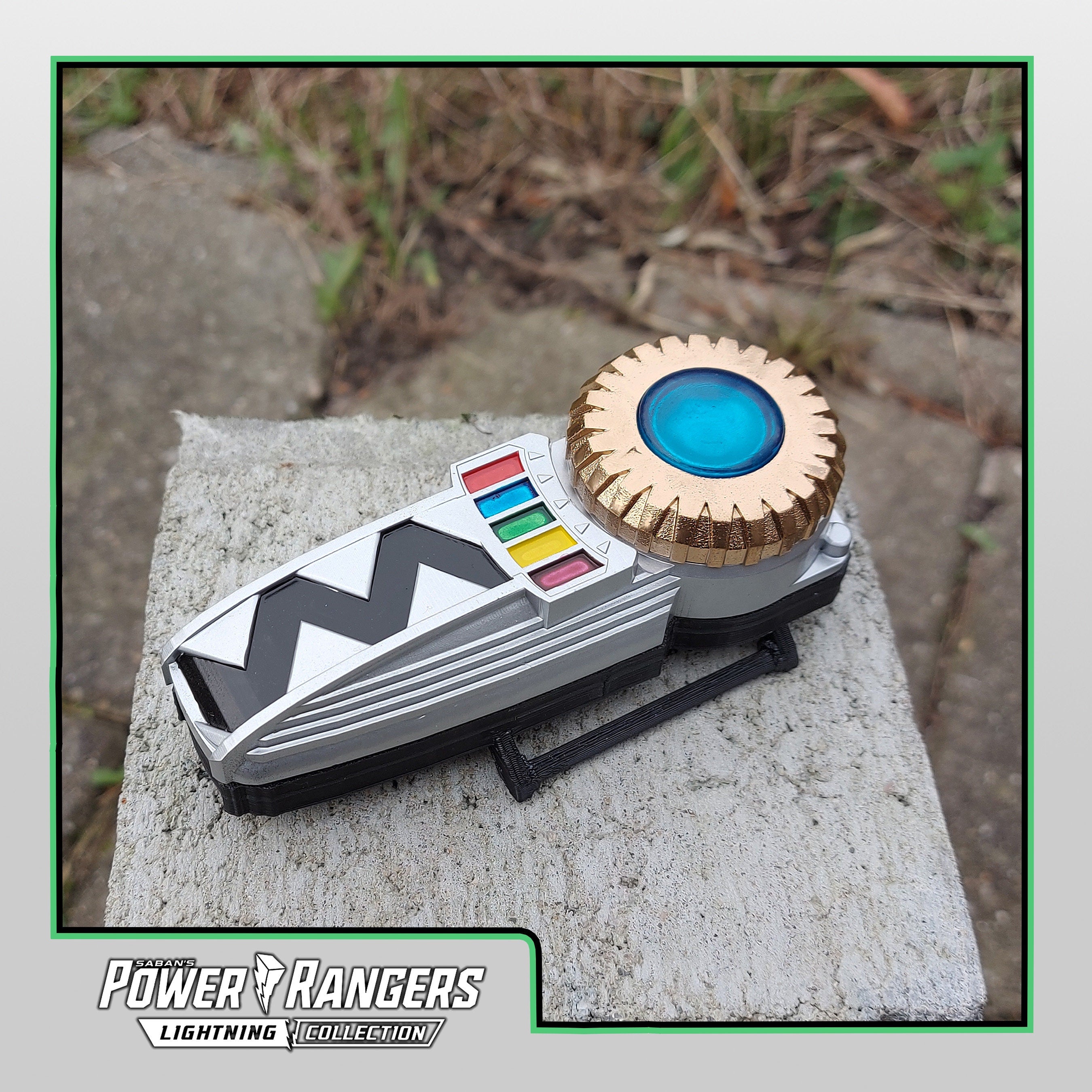 3D Printed & Painted Power Rangers Transmorpher / Gingaman Ginga Brace ...