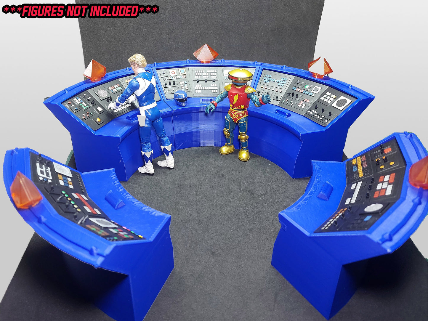 Mighty Morphin Power Rangers Lightning Collection - 3D Printed Command Center Diorama