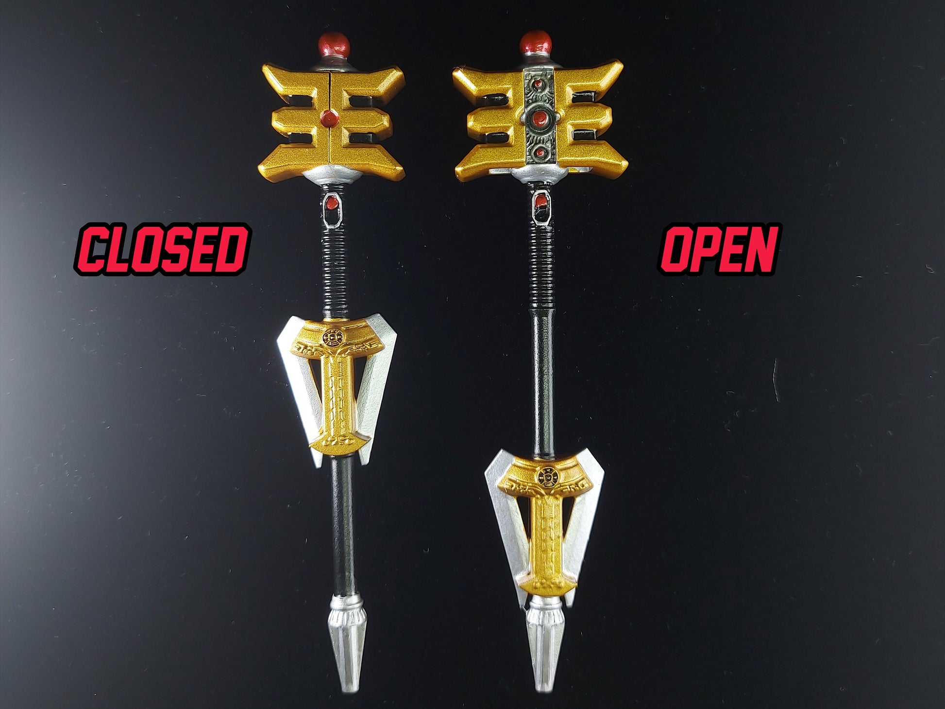 Power Rangers Zeo - Gold Zeo Staff - Lightning Collection Accessories