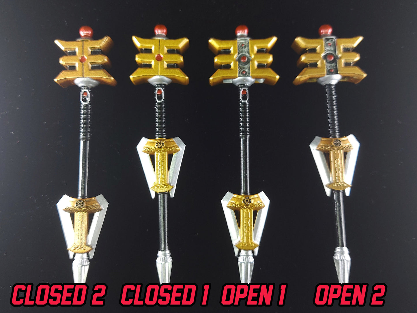 Power Rangers Zeo - Gold Zeo Staff - Lightning Collection Accessories